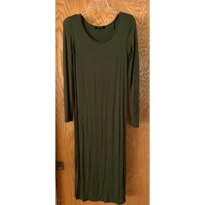 Green Long Sleeve Dress